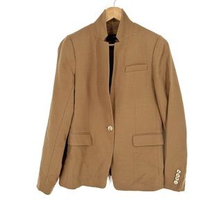 J. Crew Regent Blazer Wool Camel Brown Tan Size 8